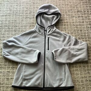 Uniqlo women’s hooded fleece zip up jacket, medium